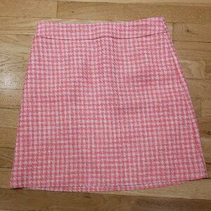 NWOT J. Crew tweed Pink Mini Skirt Size 6